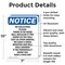 Signmission No Soliciting Please There Is OSHA Notice Sign, Aluminum, 7in W x 10in L, 2PK OS-2PACK-NS-A-710-V-14837 - alternate 2